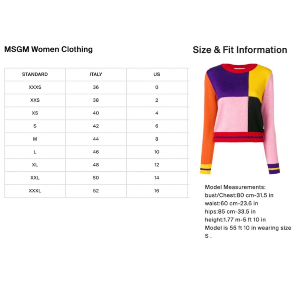 MSGM Color Block Patchwork Wool-Blend Sweater (Multicolored) - Picture 16 of 16